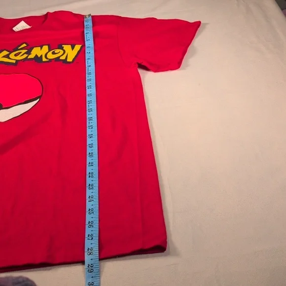 Pokemon Pokeball Red Short Sleeve Young Men's T-Shirt Size Large - Picture 6 of 7